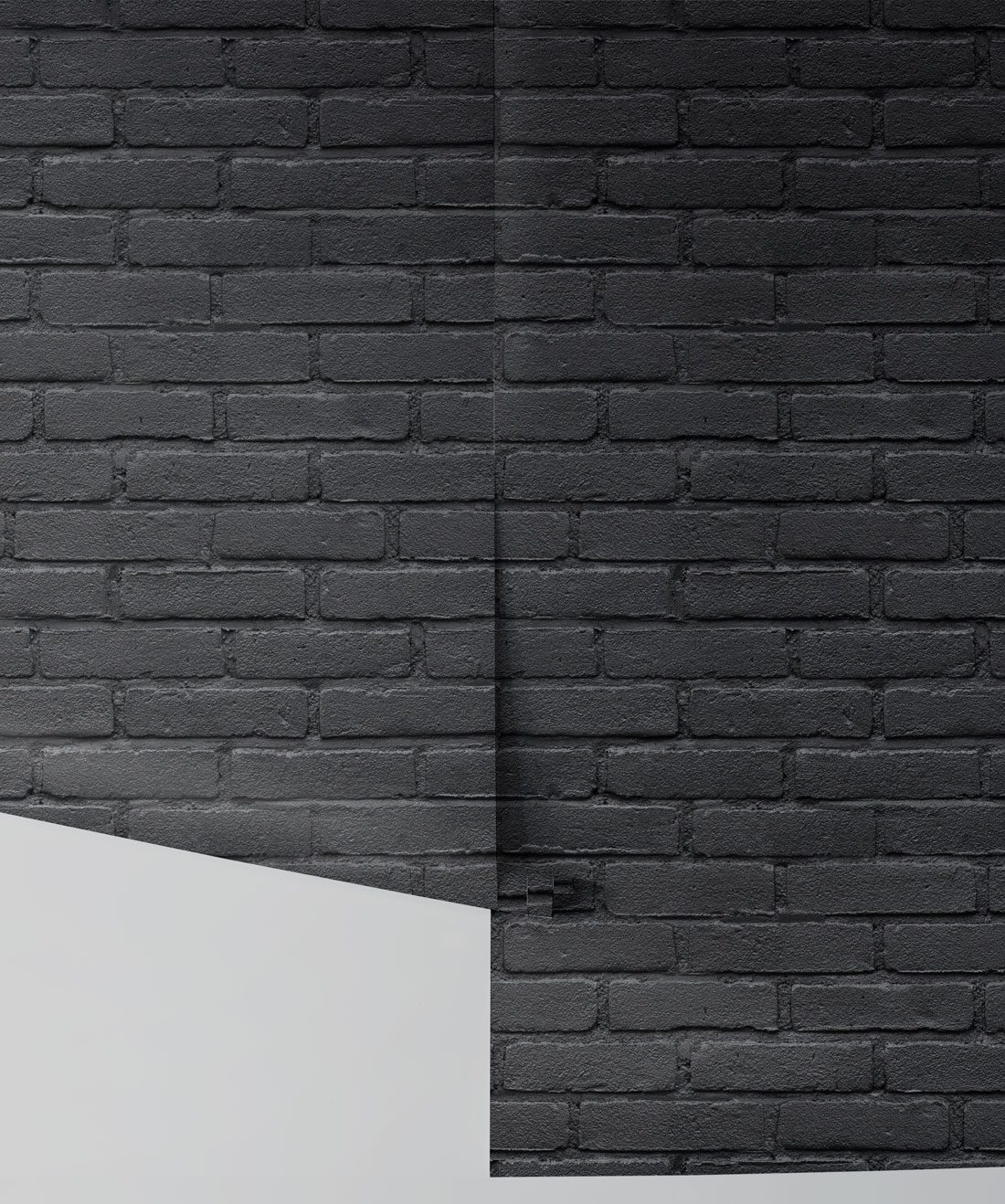 Amsterdam brick is a black brick wallpaper