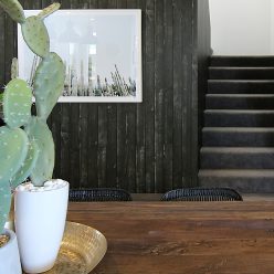 Black wooden boards wallpaper
