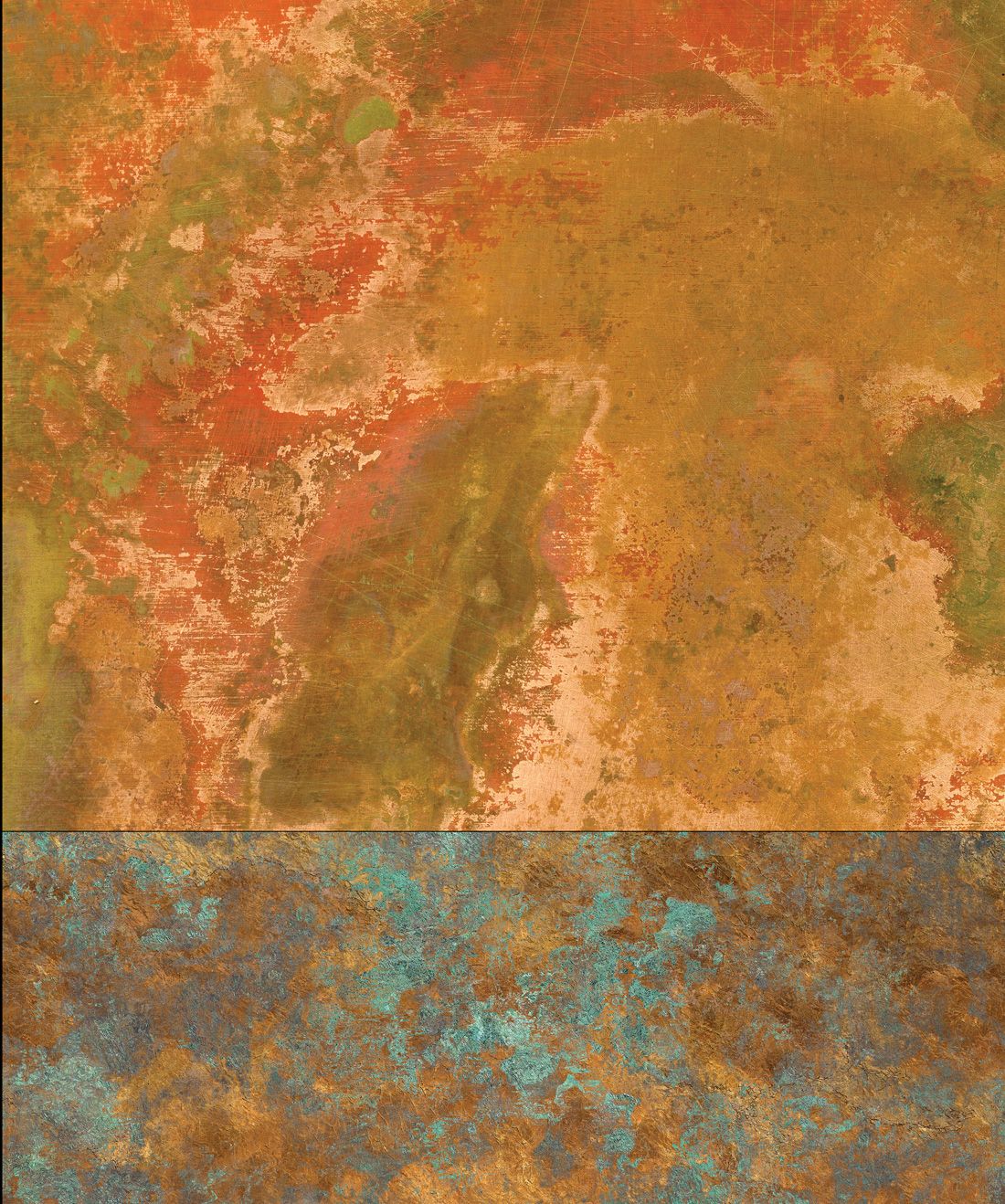 Bronze and copper is a metal wallpaper