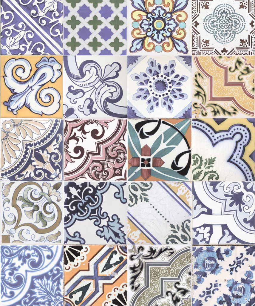 Federation Tiles Wallpaper • Vintage Ceramic Tiles • Milton & King