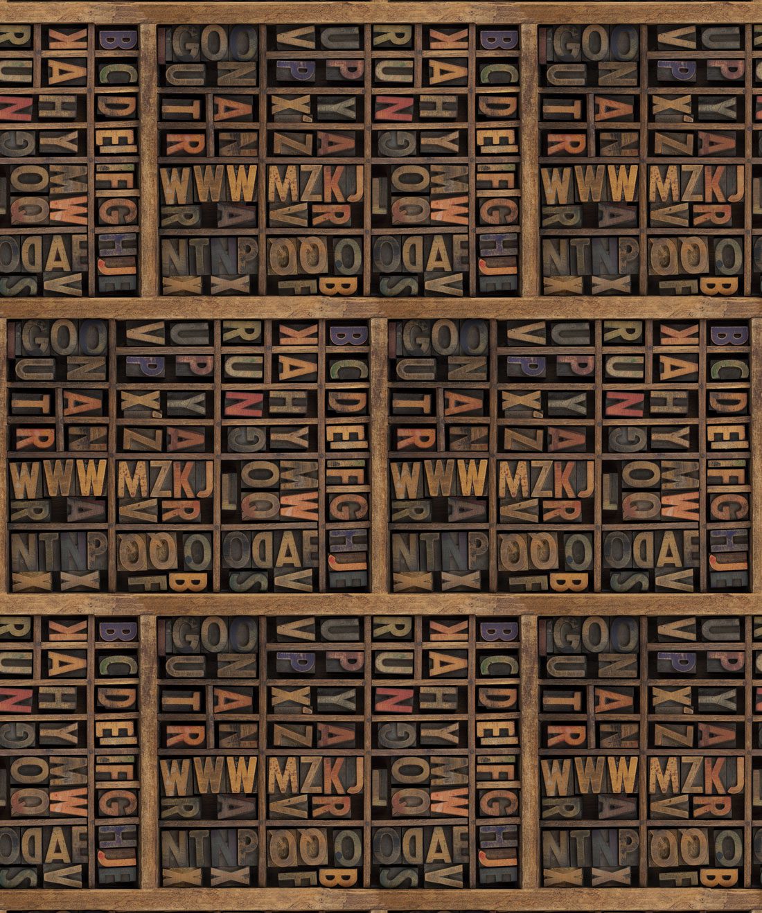 Letter Press Wallpaper