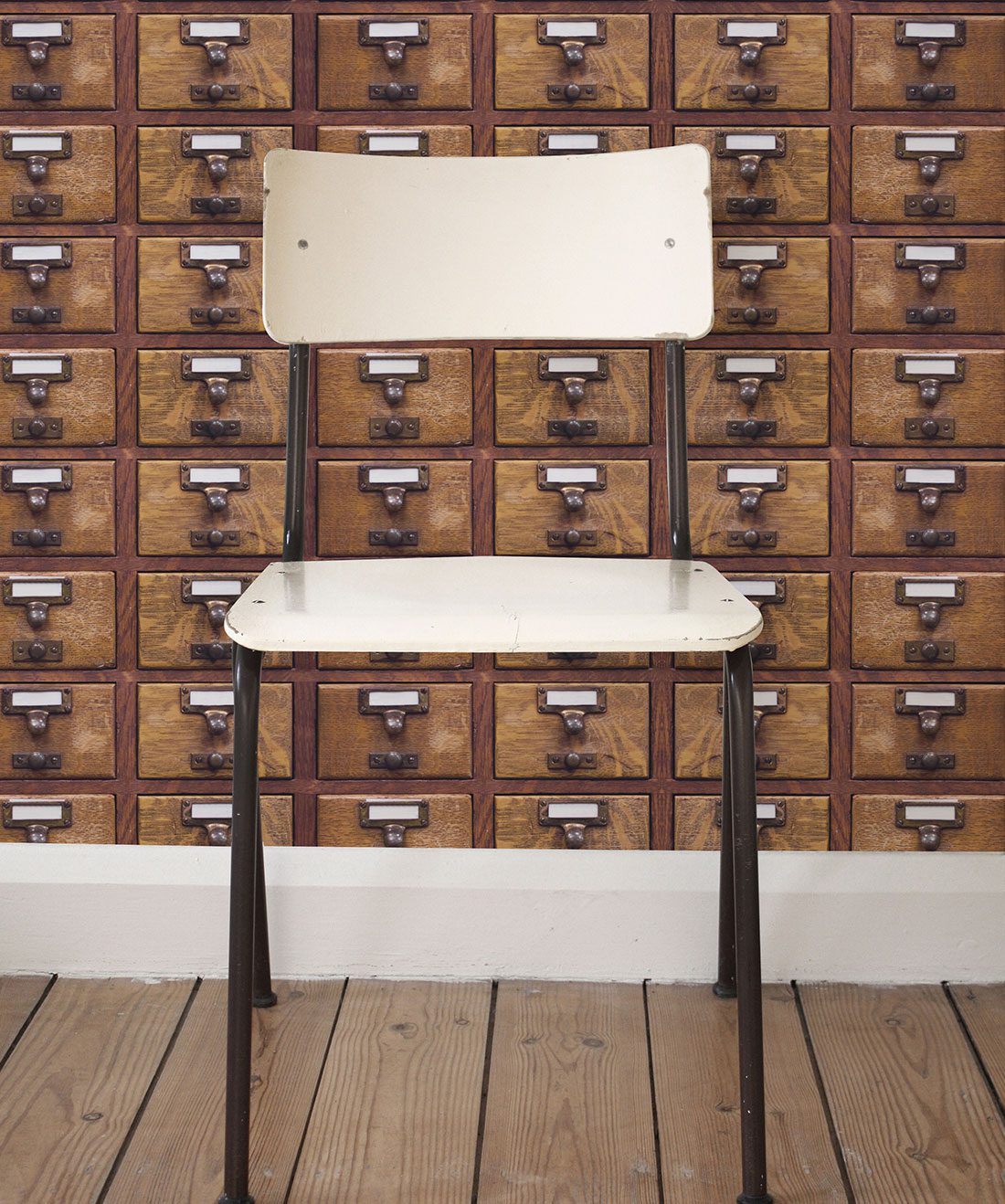 Library Card is a wood drawers wallpaper