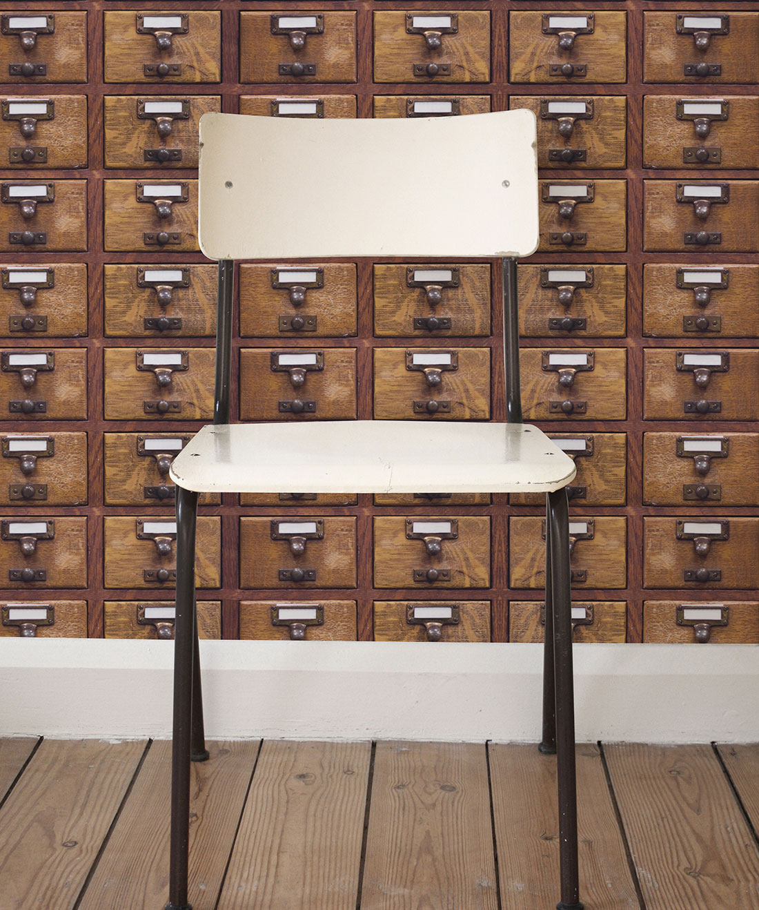Library Card is a wood drawers wallpaper