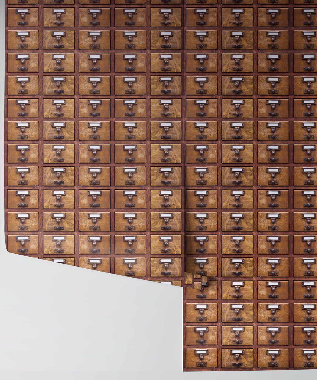 Library Card is a wood drawers wallpaper