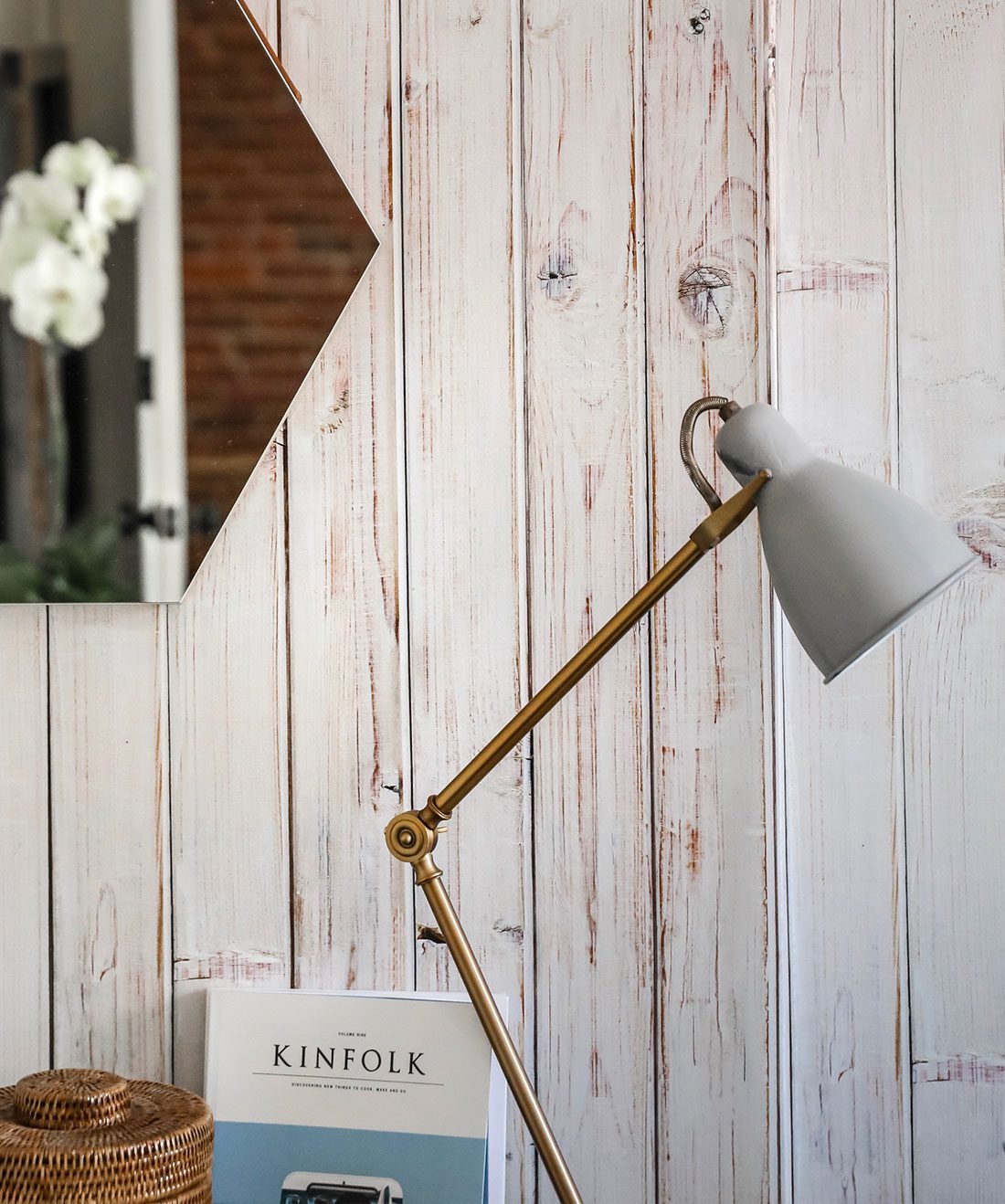 Newport is a white wood effect wallpaper