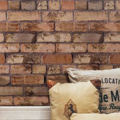 【送料無料】old maison Bricks Table W100 Old Brown Bricks Wallpaper • Faux Exposed Brick • Milton & King