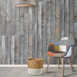 rustic wood effect wallpaper