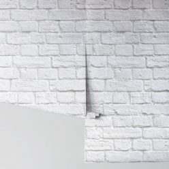 Soft White Bricks Wallpaper