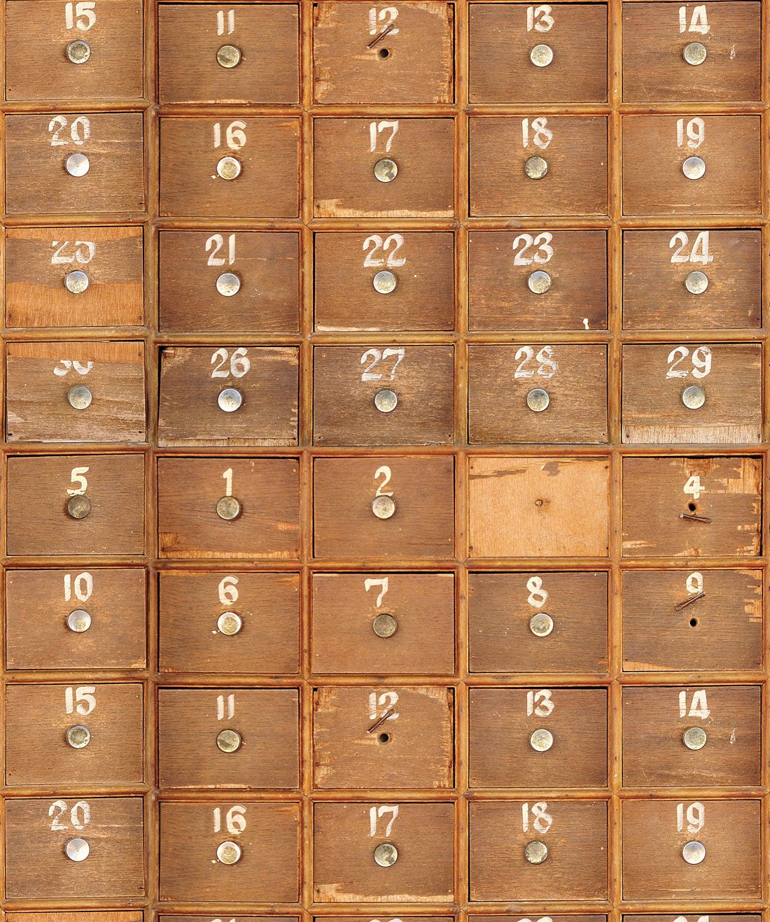 Vintage Drawers Wallpaper