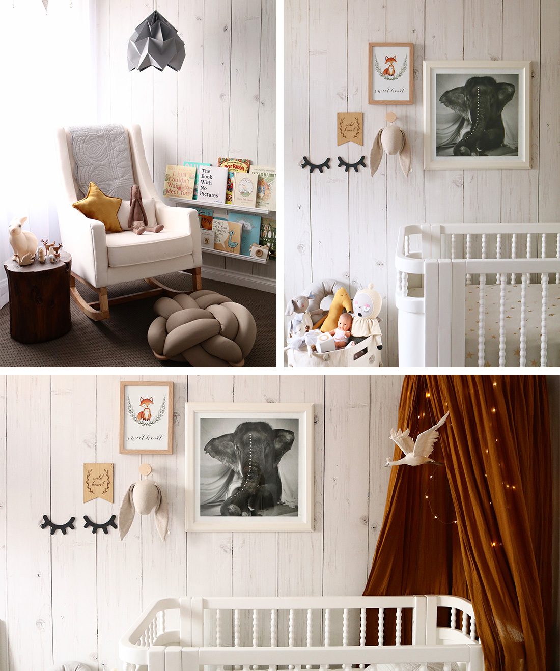 Whitewashed Timber Wood Shiplap Wallpaper