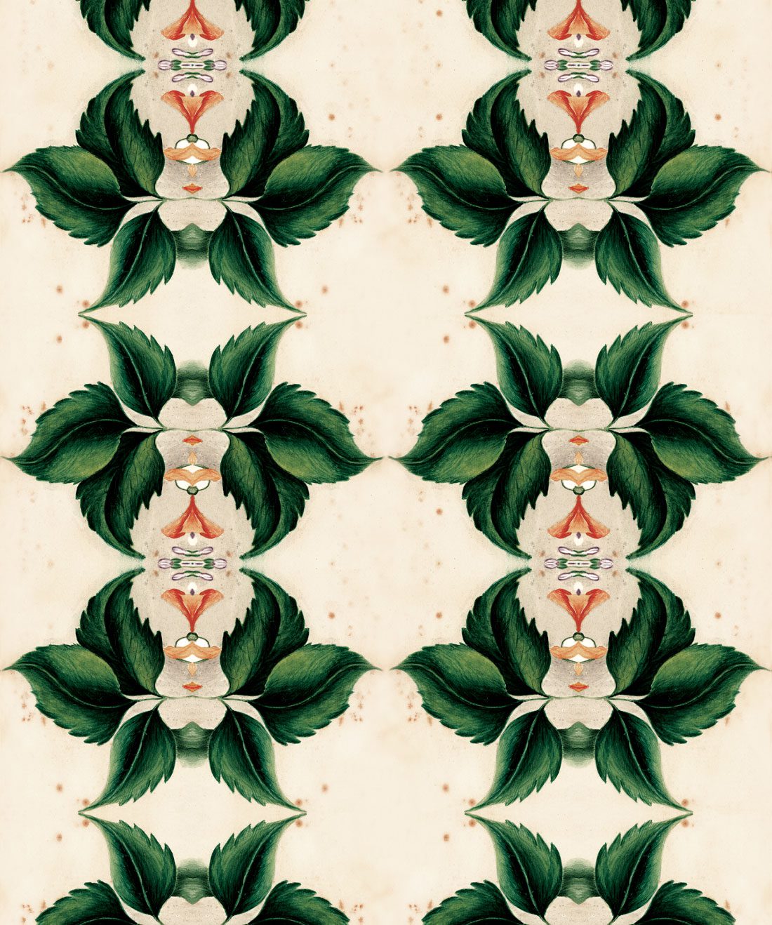 Euphemia 2 is an eclectic green Wallpaper
