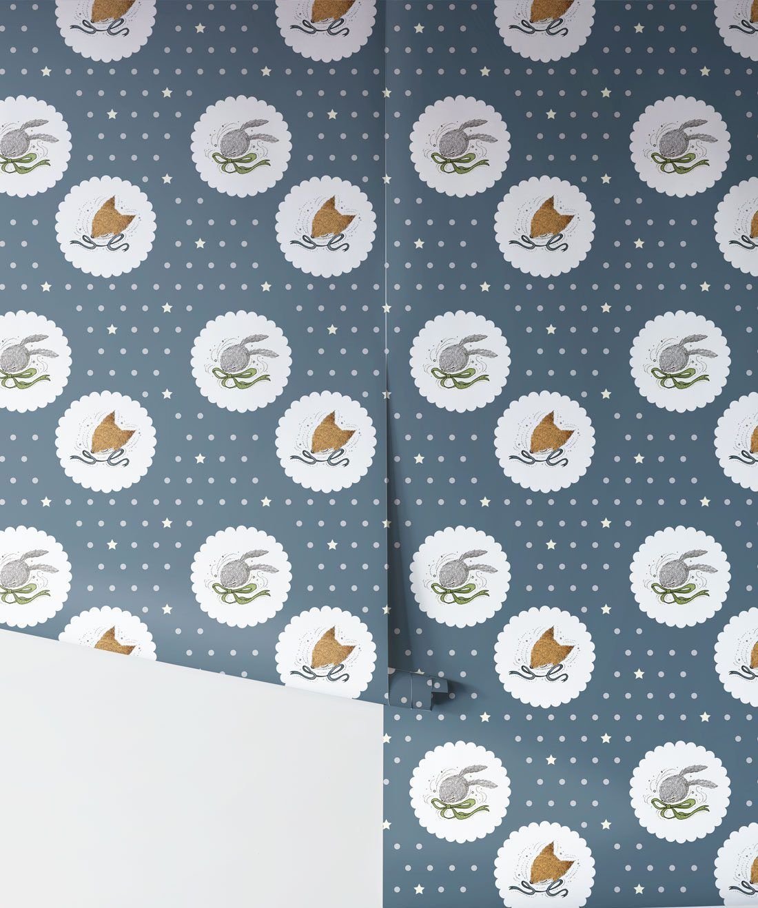 Elegantie Kreet Bangladesh Fox & Rabbit Wallpaper, Cute & Cuddly Kids Wallpaper • Milton & King