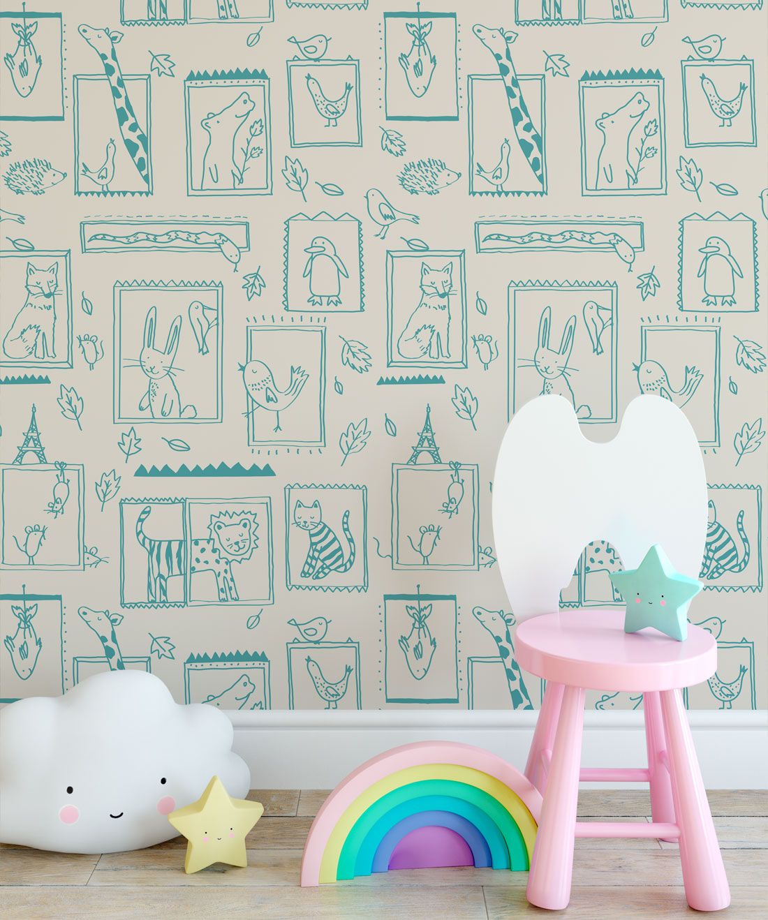 Animal wallpaper • Kids wallpaper • Milton & King USA