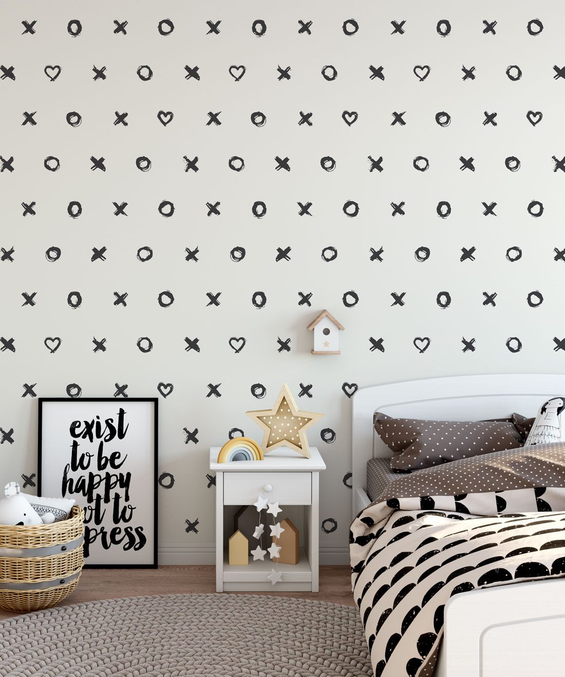 Hugs & Kisses Wallpaper. X's and O's Wallpaper