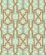 Architectural Apricot Elegant Trellis Wallpaper