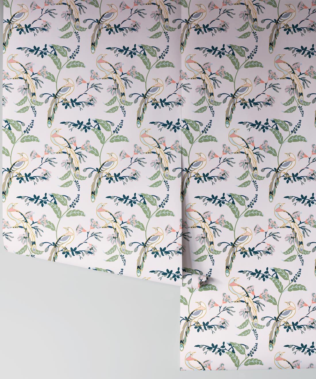 Bamboo Wallpaper • Bird Design • Milton & King USA