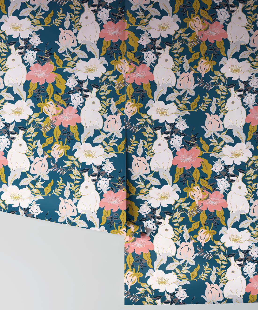 Garden Bunny Deep Teal