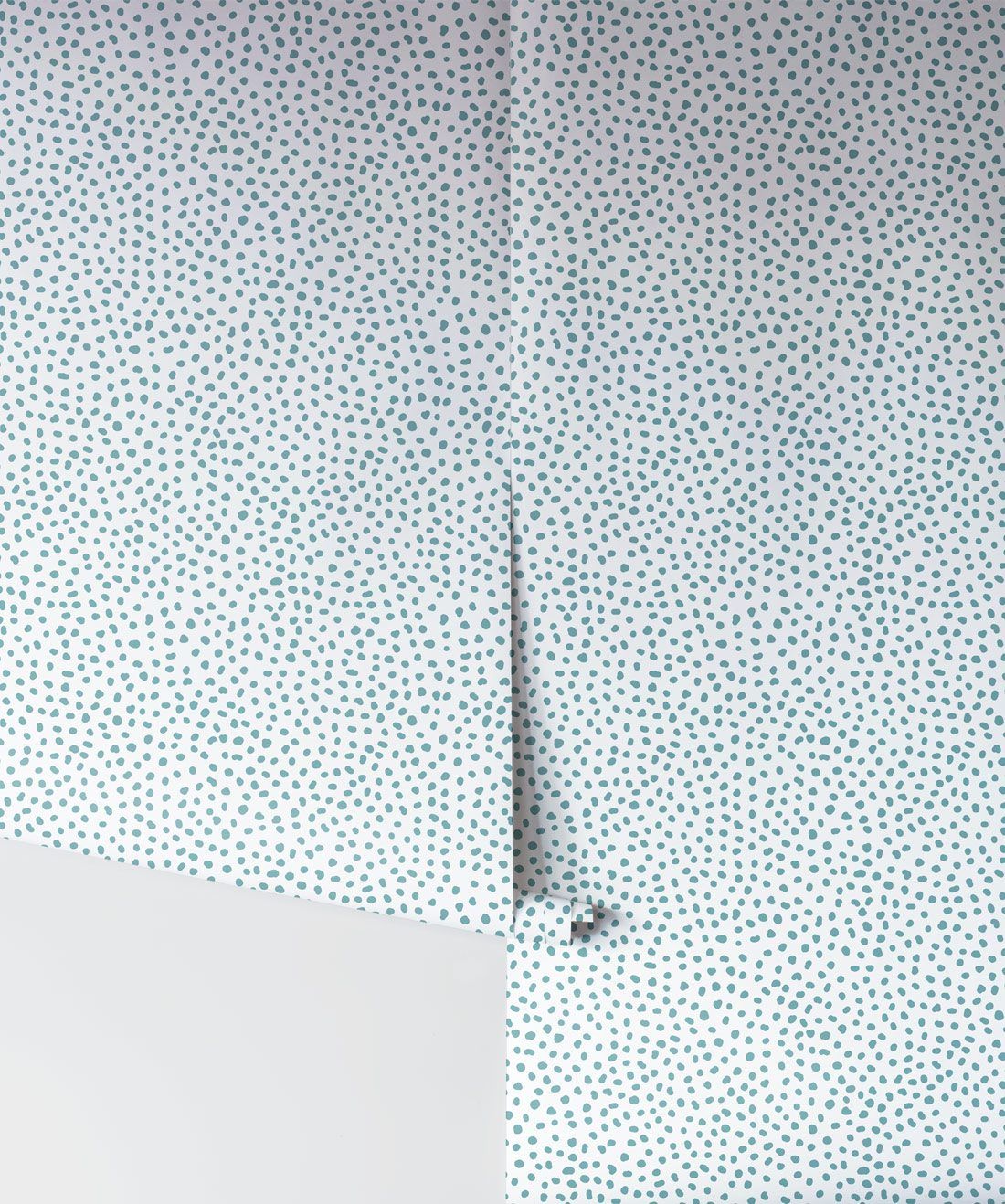 Huddy's Dots • Teal • Spotted Wallpaper • Roll