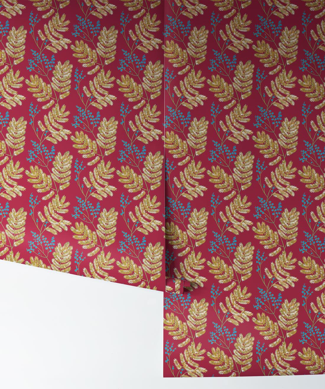 Mimosa Pomegranate Bold Floral Wallpaper