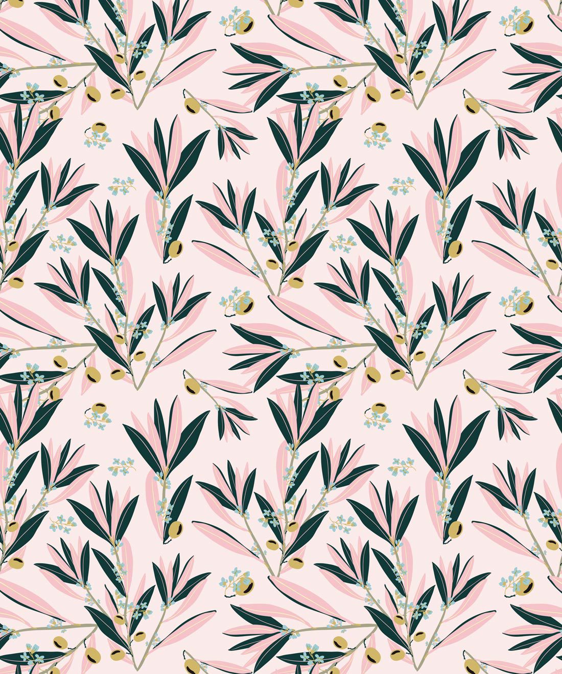 Olive Dapple Blushing Pink