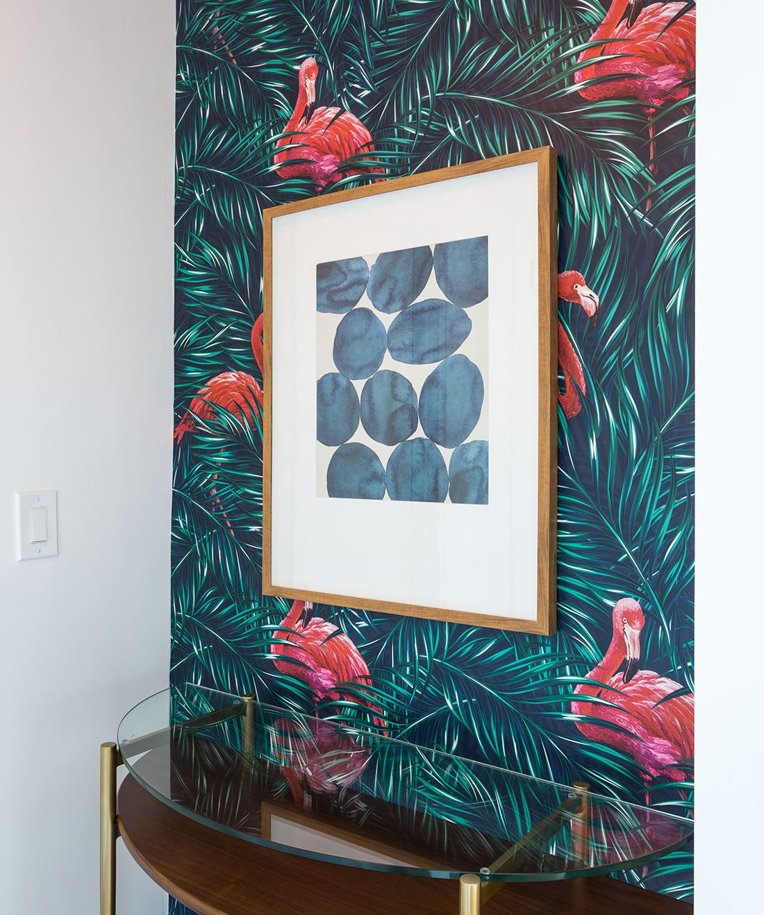 Tropical Flamingos Wallpaper • Milton & King USA