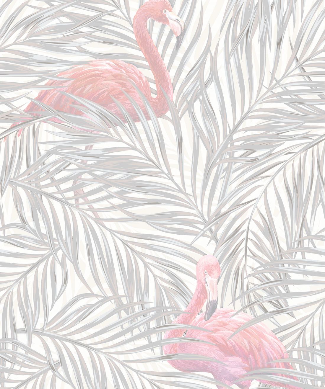 Tropical Flamingos • Jungle wallpaper of Pink Flamingos • Milton & King