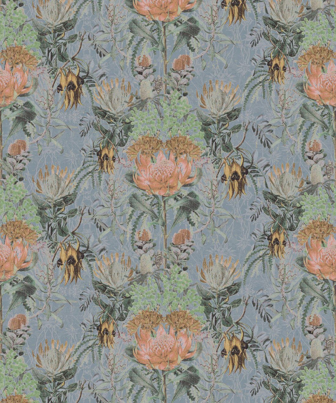 Simcox Wildflowers Grey Wallpaper