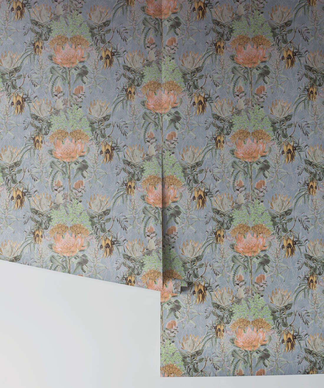 Simcox Wildflowers Grey Wallpaper