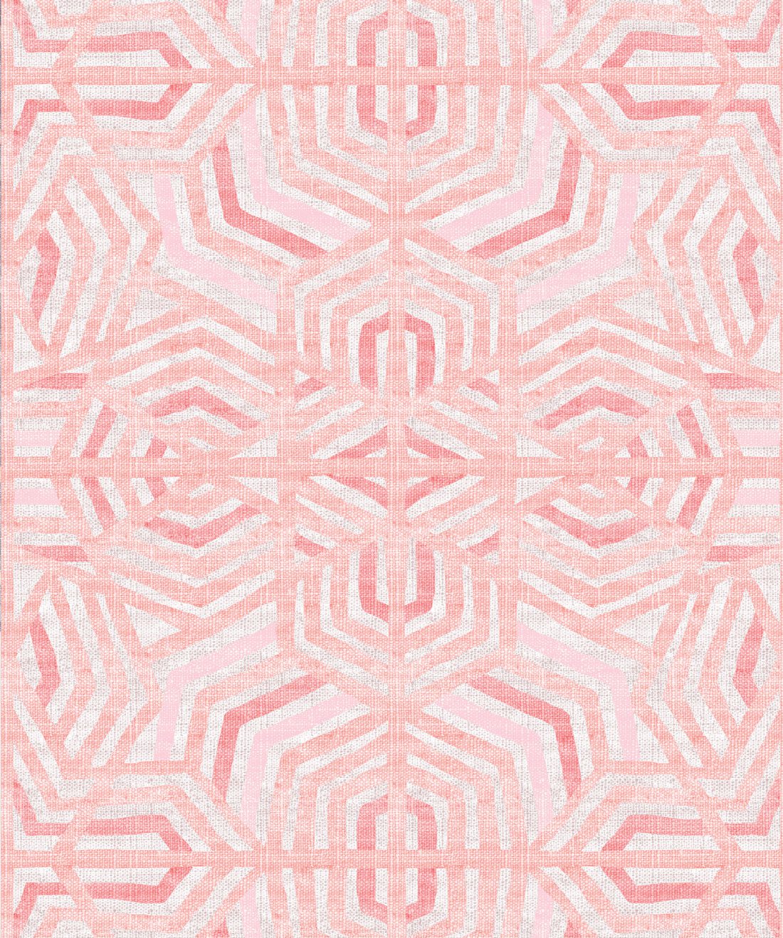 Bedouine in Coral is a Tribal Wallpaper