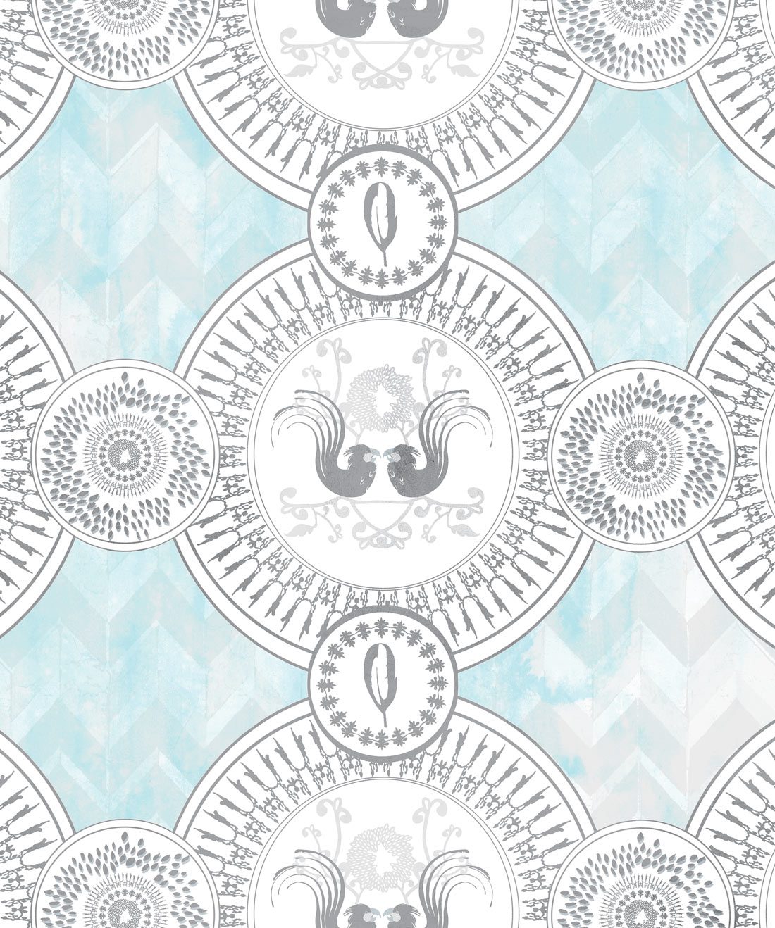 Parlour Paridiso in Beach is a Luxurious wallpaper