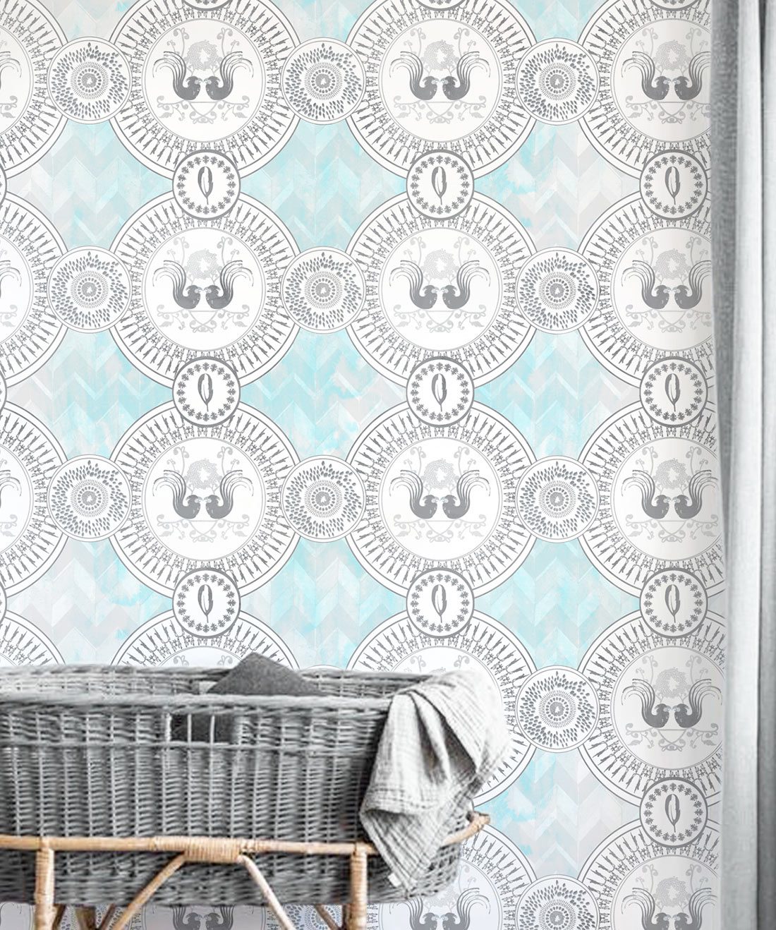 Parlour Paridiso in Beach is a Luxurious wallpaper