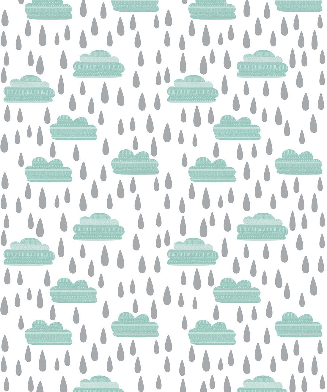 Rainy Days is a Blue Rain Cloud Wallpaper