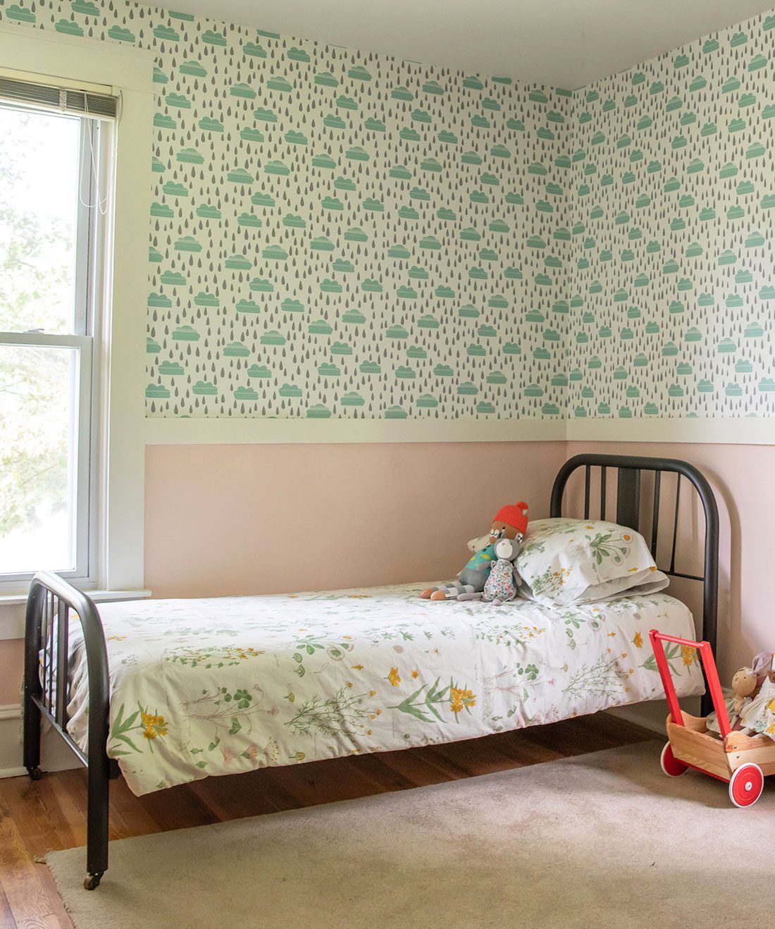 Rain wallpaper • Rainy Days Wallpaper • Kids Wallpaper • Kids Bedroom • Milton & King USA