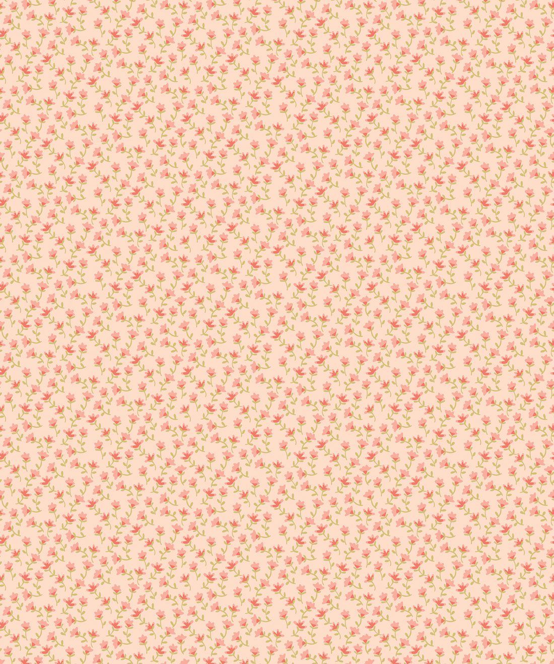 Tiny Flowers Pink Wallpaper