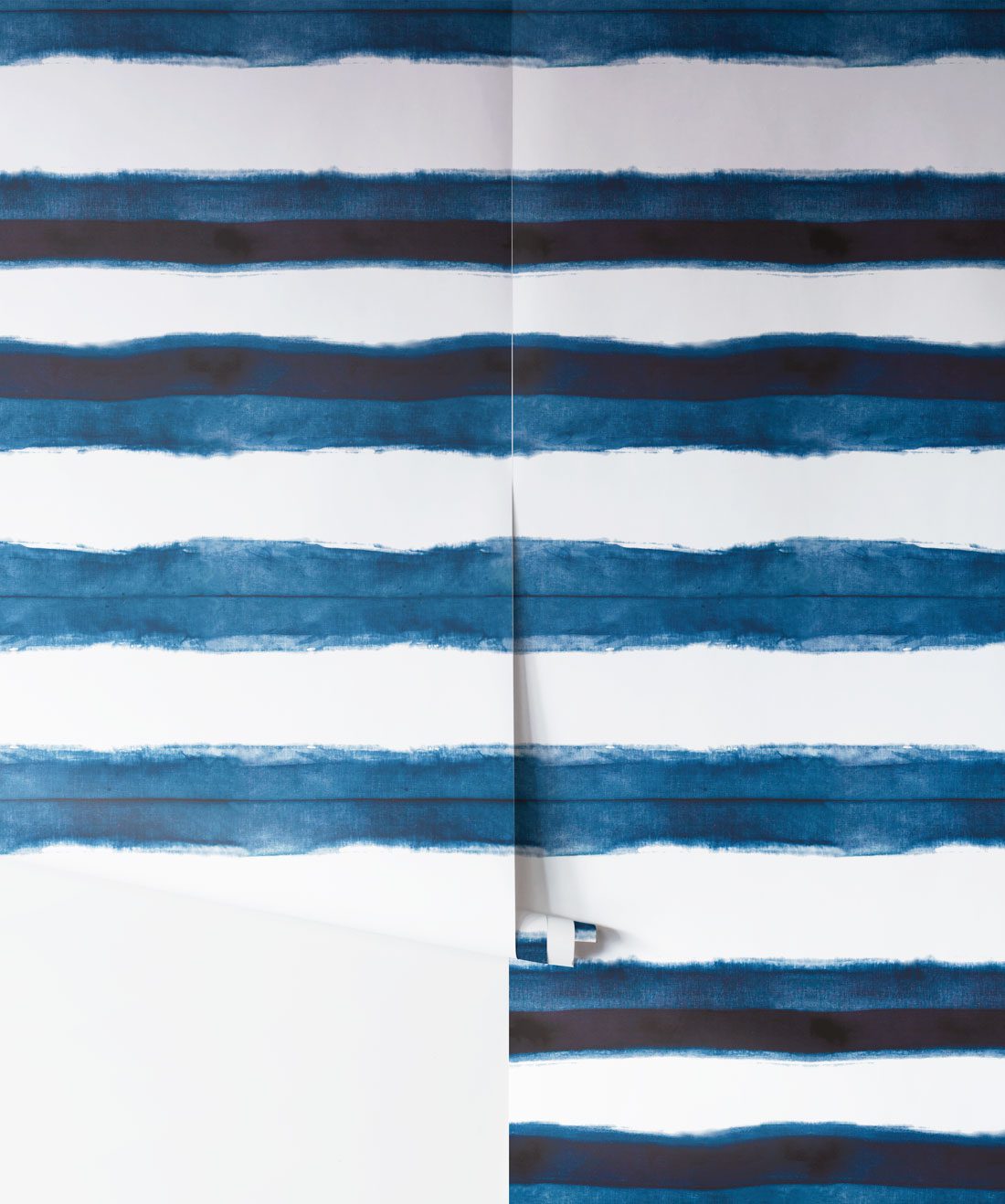 Shibori Stripe Aleutian Wallpaper
