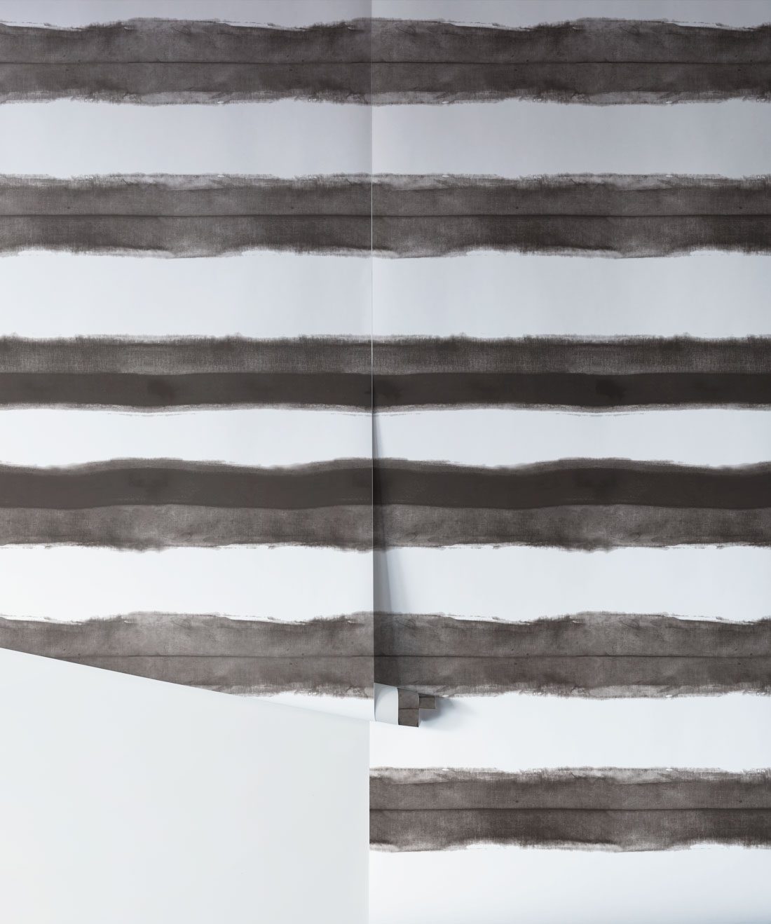 Shibori Stripe Driftwood Wallpaper