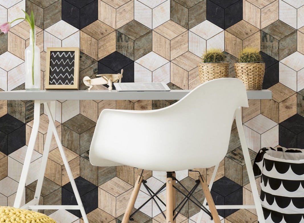 Geometric Timber Cube