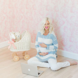 Calypso Wallpaper • Pink Wallpaper • Nursery Wallpaper • Pineapple Wallpaper