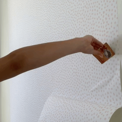 Huddy's Dots spotted wallpaper Install gif 2