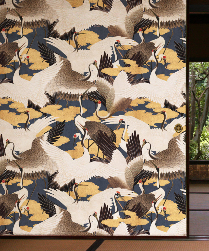 Cranes Wallpaper • Stunning Bird Wallpaper Design • Milton & King