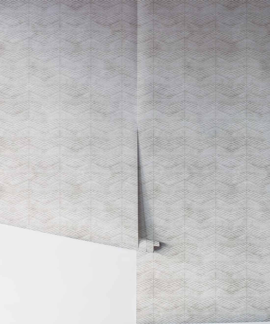 Painted Herringbone Wallpaper - Image 3