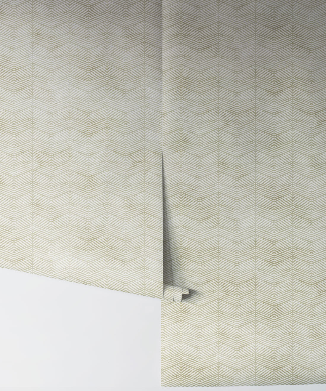 Painted Herringbone Wallpaper - Image 8