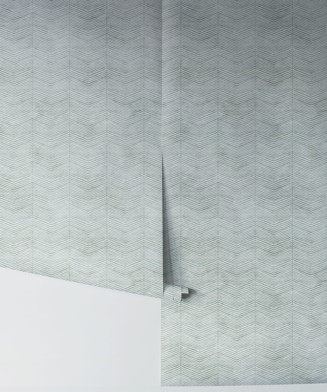 Painted Herringbone Wallpaper - Image 6
