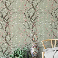 Plum Blossom Wallpaper • Chintzy Wallpaper