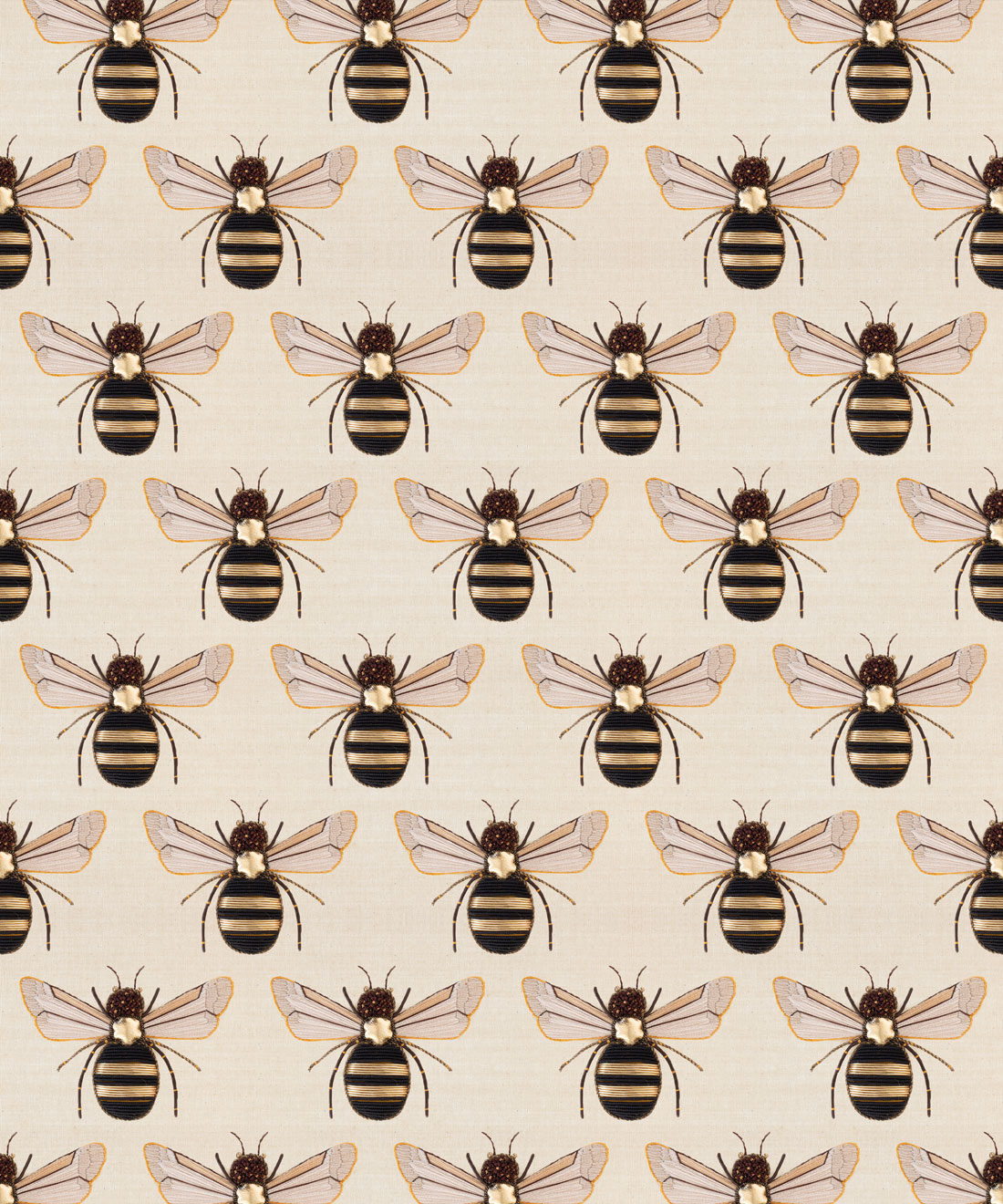 Golden Bee Embroidery, A wallpaper featuring bees