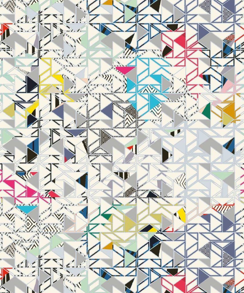 Bauhaus Wallpaper • Colorful Geometric Wallpaper • Milton & King