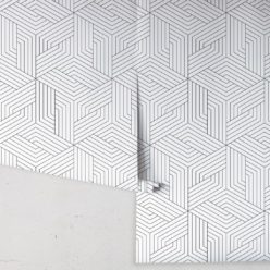 Black Lined Geometric Illusions Wallpaper • Geometric Wallpaper • Milton & King