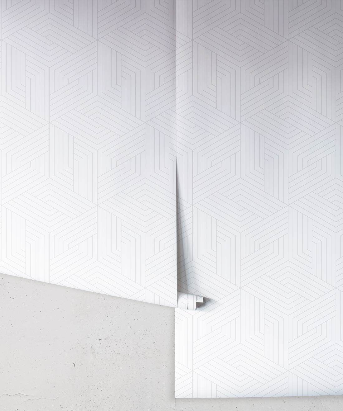 Faded Geometric Illusions Wallpaper • Geometric Wallpaper • Milton & King