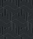 Matte Black Geometric Illusions Wallpaper • Geometric Wallpaper • Milton & King