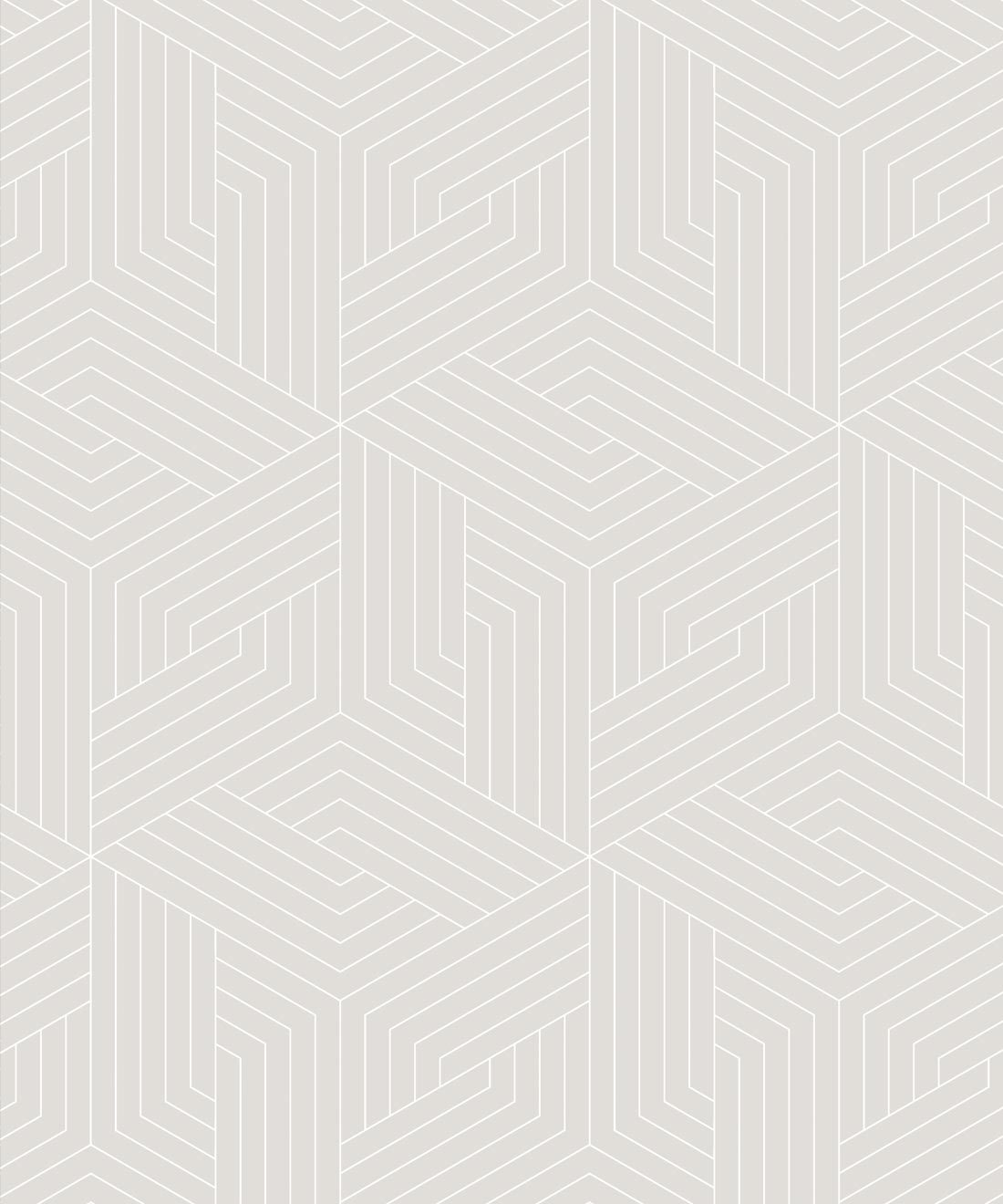 Warm Grey Geometric Illusions Wallpaper • Geometric Wallpaper • Milton & King